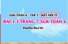 Giải bài 1.3 trang 7 Toán 6 Tập 1 SGK Kết nối tri thức